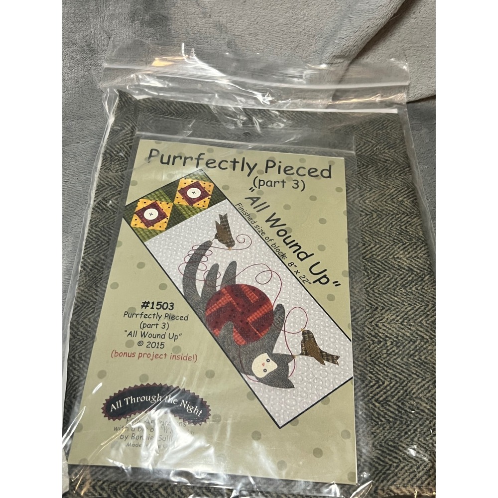 Keepsake Quilting Purrfectly Pieced All Wound Up Cat Quilt Kit Month 3 2015